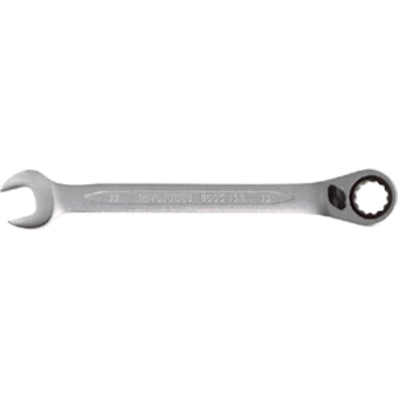 Teng 5/8in reversible ratchet spanner with 72 teeth, chrome vanadium steel, 15-degree offset for flexible torque.