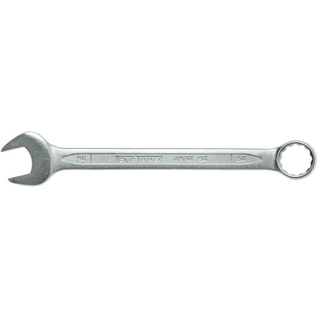 Teng Combination Spanner 25mm, durable Chrome Vanadium Steel, 12-point ring end, hip grip design, ideal for tight spaces.