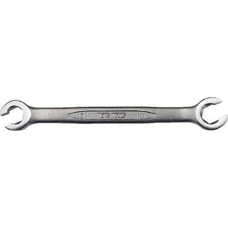 Teng 13 x 14mm flare nut wrench with chrome vanadium steel, double flare design, and satin finish for durability and versatility.
