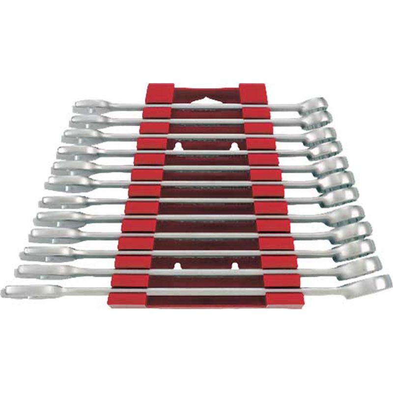 Teng 12pc Comb Spanner Set 20-32mm in a lightweight holder, ideal for automotive and general repairs with a lifetime warranty.