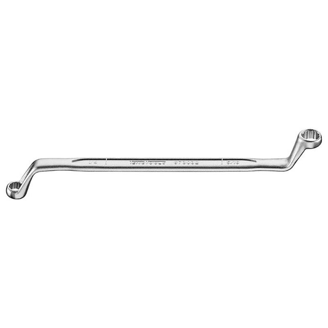 Teng Double Off-Set Ring Spanner 1/4 x 5/16in, chrome vanadium steel, double curved heads, optimal for tight spaces and rounded fasteners.