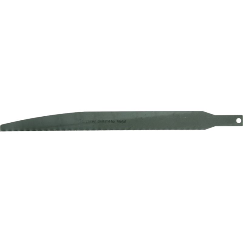 Teng 703 Gun Saw Blade for Metal, 24 TPI, titanium-coated for durability, ideal for clean cuts in various metals.