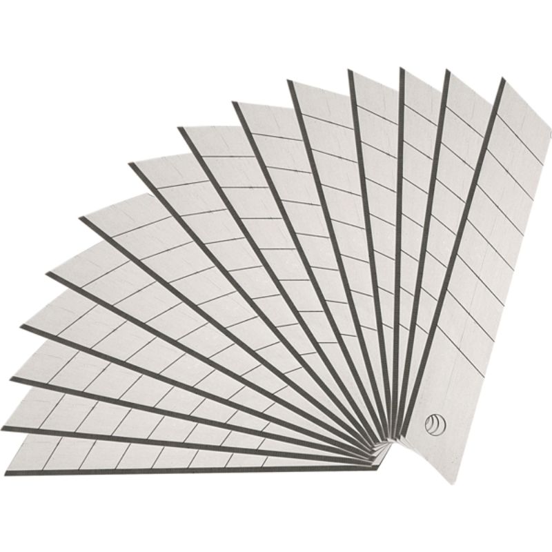 Teng 18mm snap-off knife blades (100 pcs) for precision cutting in various materials, ideal for DIY and professional use.