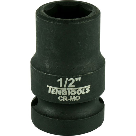 Teng 1/2in Dr. Impact Socket: Durable chrome molybdenum steel, designed for extreme torque and tight space access.