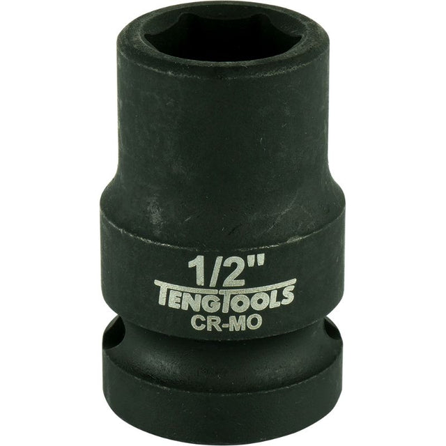 Teng 1/2in Dr. Impact Socket: Durable chrome molybdenum steel, designed for extreme torque and tight space access.