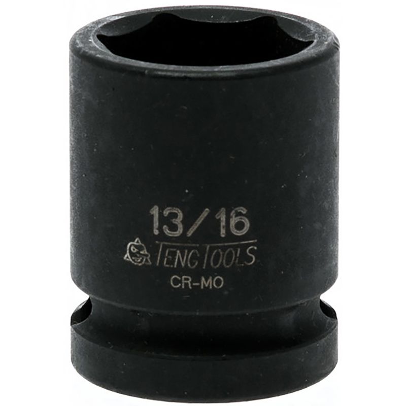Teng 1/2in Dr. Impact Socket 13/16in, durable and versatile for heavy-duty tasks, ideal for mechanics and DIY enthusiasts.