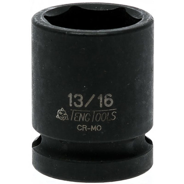 Teng 1/2in Dr. Impact Socket 13/16in, durable and versatile for heavy-duty tasks, ideal for mechanics and DIY enthusiasts.