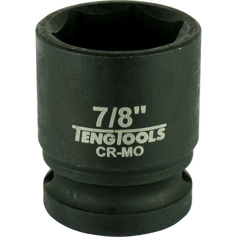 Teng 1/2in Dr. Impact Socket 7/8in, durable tool for high torque applications, ideal for mechanics and DIY projects.