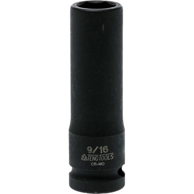 Teng 1/2in Dr. Deep Impact Socket 9/16in, ideal for loosening fasteners with durable design for professionals and DIY enthusiasts.