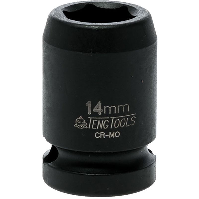 Durable Teng 1/2in Drive Impact Socket 14mm DIN for automotive and construction tasks, crafted for maximum torque and reliability.
