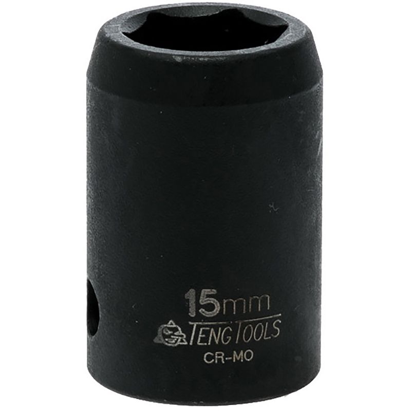 Teng 1/2in Dr. Impact Socket 15mm ANSI designed for heavy-duty tasks, ensuring durability and perfect fit with 1/2-inch tools.