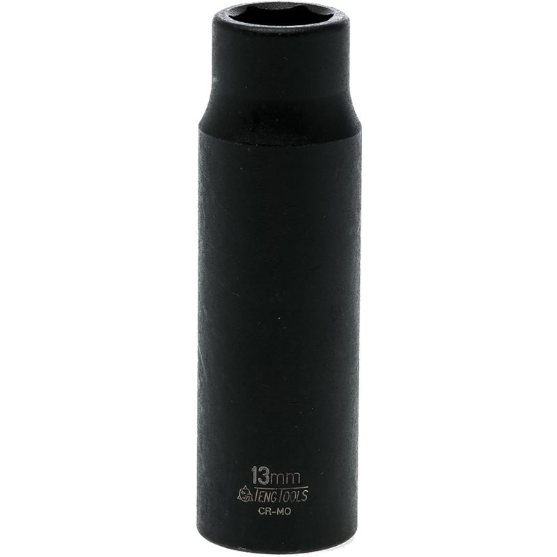 Teng 1/2in Dr. Deep Impact Socket 13mm for high torque automotive repair, made from durable chrome molybdenum steel.