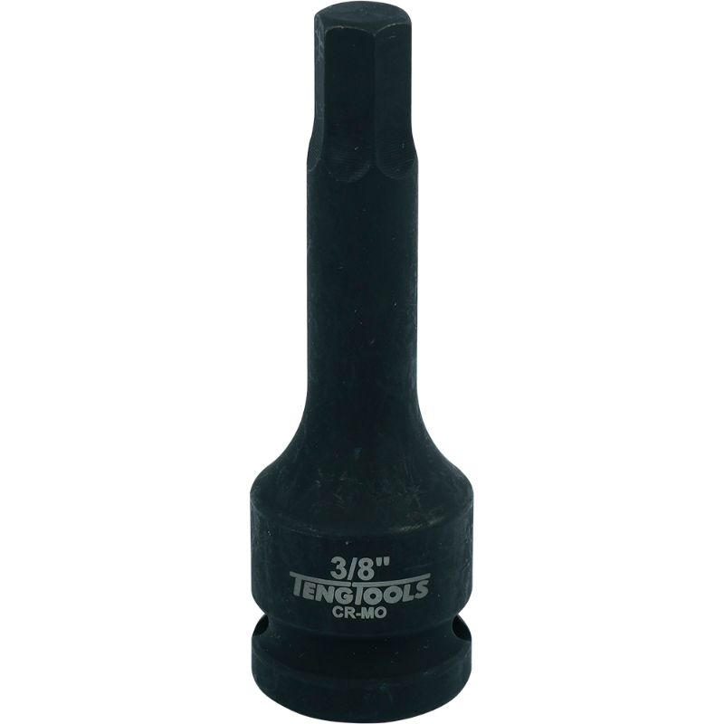 Teng 1/2in Dr. Hex Bit Impact Socket 3/8, durable hex socket for impact wrenches, ideal for mechanics and heavy-duty tasks.