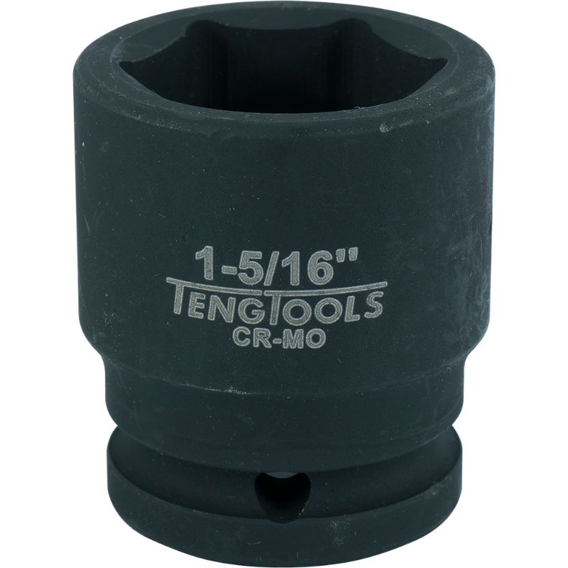Teng 3/4in drive impact socket 1-5/16in, crafted from chrome molybdenum steel for durability in heavy-duty applications.