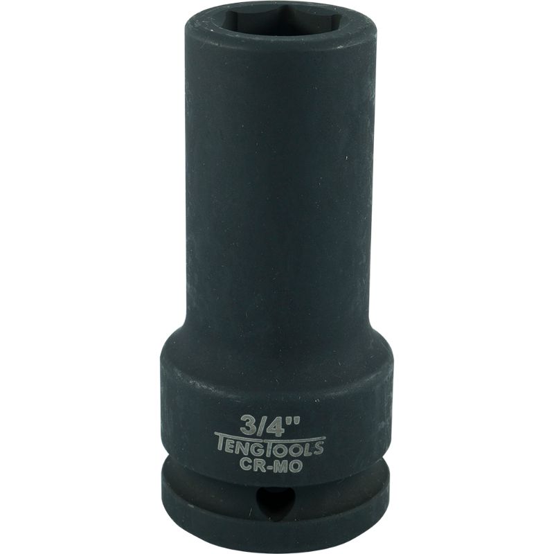 Teng 3/4in Dr. Deep Impact Socket: durable, high-performance tool for mechanics, ideal for stubborn bolts with deep access design.