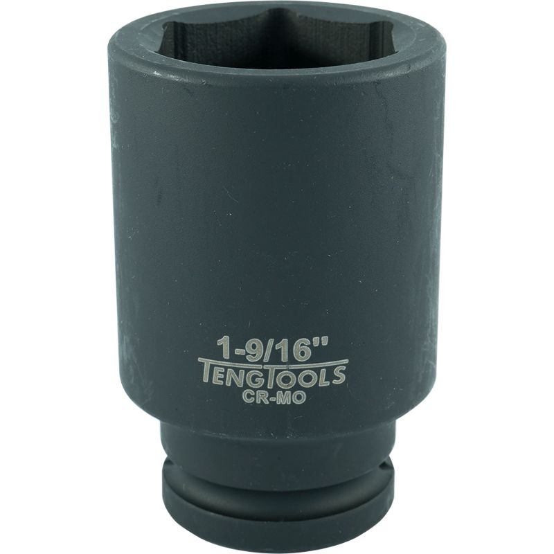 Teng 3/4in Drive Deep Impact Socket 1-9/16in, designed for heavy-duty use, offers durability and enhanced access to fasteners.