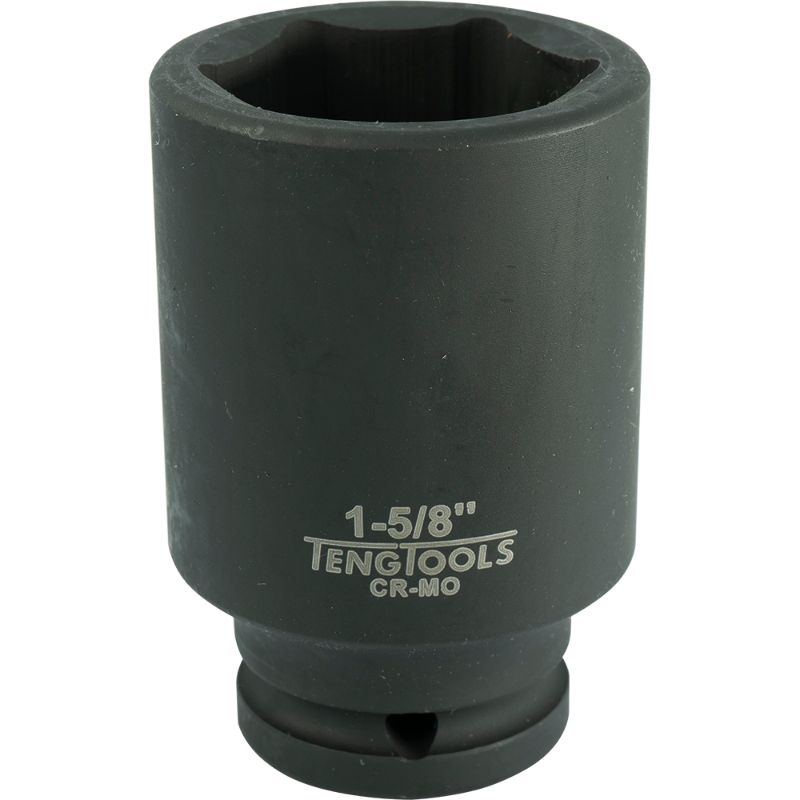 Teng 3/4in Dr. Deep Impact Socket 1-5/8in, crafted from chrome vanadium steel for durability in automotive tasks.