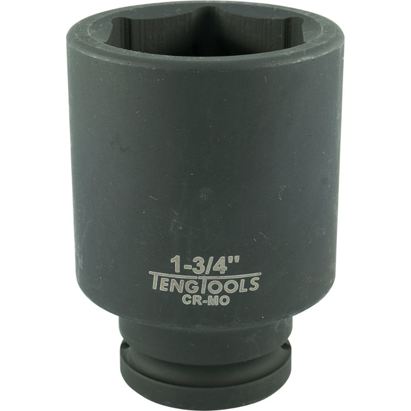 Teng 3/4in Dr. Deep Impact Socket 1-3/4in, durable design for heavy-duty tasks and optimal fit for recessed fasteners.
