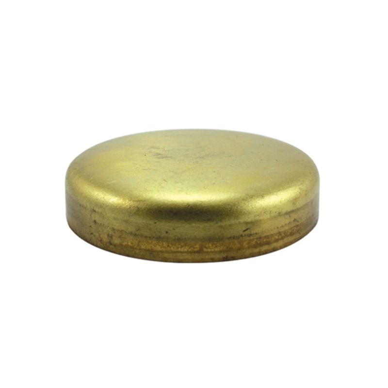 Brass expansion plugs, 46.52mm, cup type, 2-pack; durable, leak-proof, frost protection for plumbing needs.