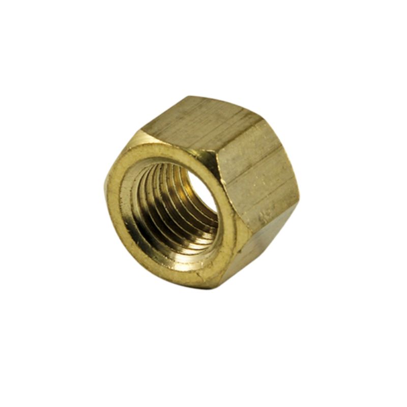 Champion 5/16in BSF brass manifold nuts in a 25-pack, designed for leak-proof connections in plumbing projects.