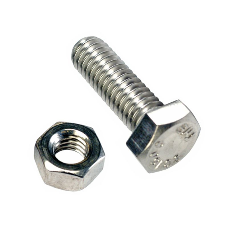 Fine thread set screw and nut by Champion; durable, precise, and ideal for mechanical and construction projects.