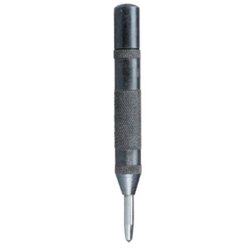 Groz Auto Centre Punch General Duty, 4-3/4 inches long, adjustable depth for precise light and heavy marking in metal and wood.