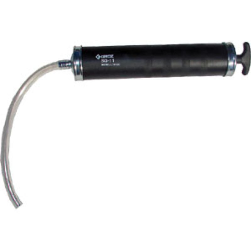 Groz 500ml Transfer Suction Gun with 300mm hose, designed for efficient fluid transfer in automotive applications.