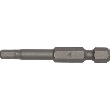 Three Teng 4mm hex bits, 50mm long, designed for precision and durability in tight spaces and various DIY projects.