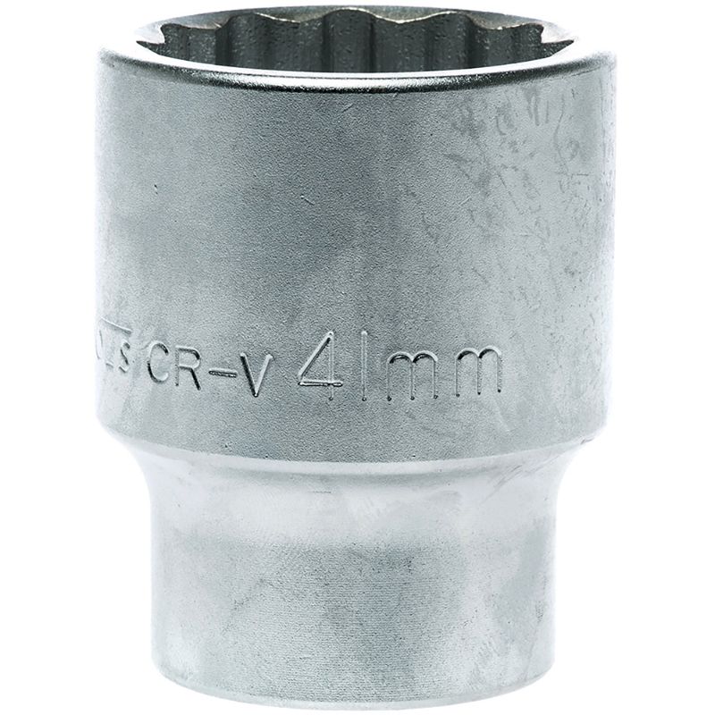 Teng 1in drive socket 41mm, 12-point design for secure grip, ideal for automotive and construction projects.