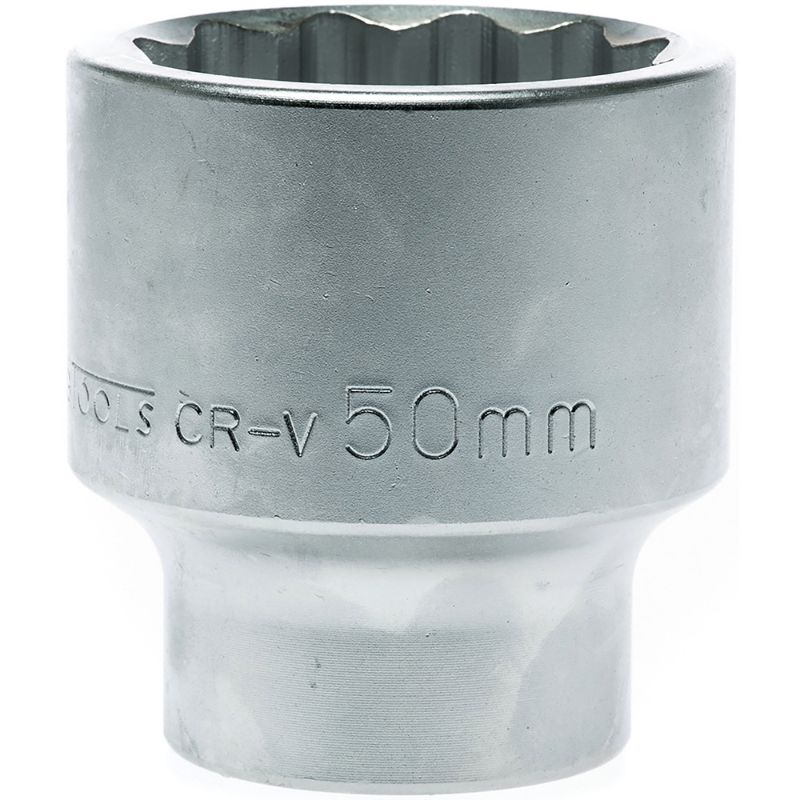 Teng 1-inch drive socket, 50mm 12-point design, perfect for heavy-duty applications and precise torque on fasteners.