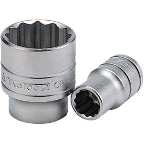Teng 1/2in Dr. Socket 20mm 12Pnt, durable chrome vanadium steel socket for reliable automotive and DIY tasks.