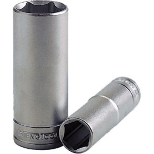 Teng 1/2in Dr. Deep Socket 16mm 6Pnt, a durable tool with 6-point design for maximum torque and grip in automotive repairs.