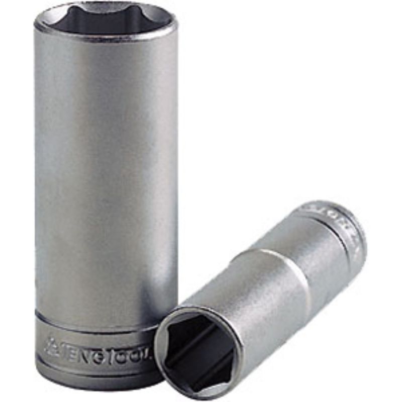 High-quality 18mm deep socket with 6-point design for enhanced grip, ideal for mechanics and DIY tasks.