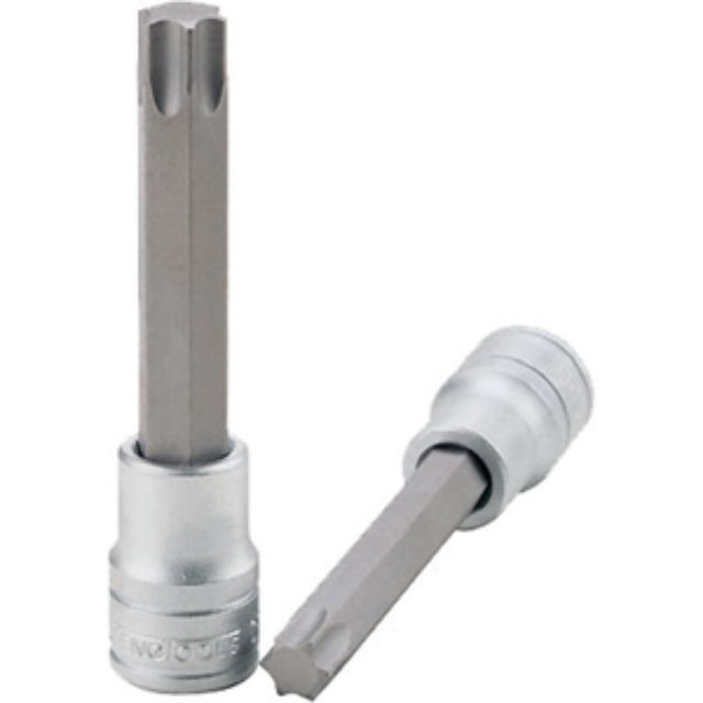 Teng 1/2in Dr. TX27 Bit Socket, 100mm length, ideal for tight spaces and efficient torque transfer in automotive and DIY tasks.