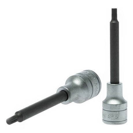 Teng 1/2in Dr. SPL Bit Socket 100mm (L) - #05, durable and precise tool for automotive repairs, offers 100mm reach for tight spaces.