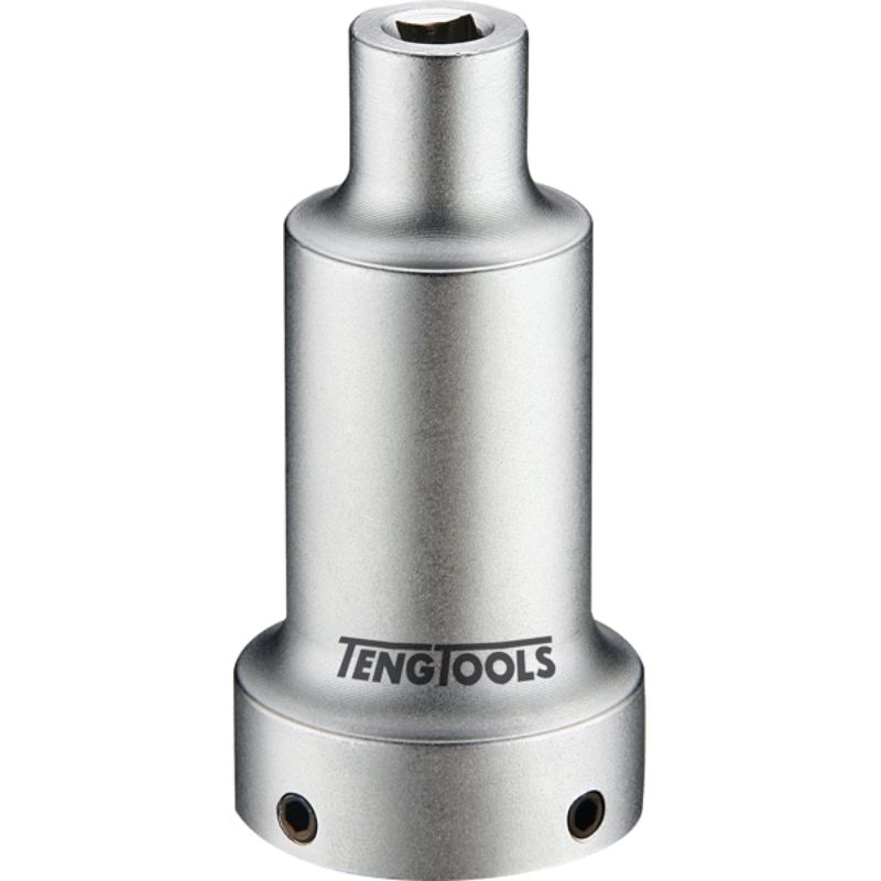 Teng 1/4in Dr. Interchangeable Die Chuck, compact 70mm long, HRC 38-42, ideal for mini ratchets, enhances work efficiency.