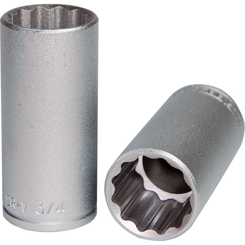 Teng 3/8in Drive Deep Socket 3/4in 12pt, designed for durability and precision, perfect for mechanics and DIY projects.