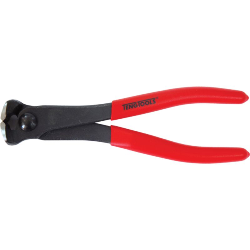 Teng MB 6in End Cutting Plier with rubber dipped handles, polished finish, and high leverage for precise cutting tasks.
