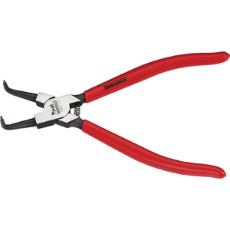 Teng MB 9in Bent/Inner Snap-Ring Plier for easy handling of inner snap rings, featuring chrome vanadium steel and comfortable grips.