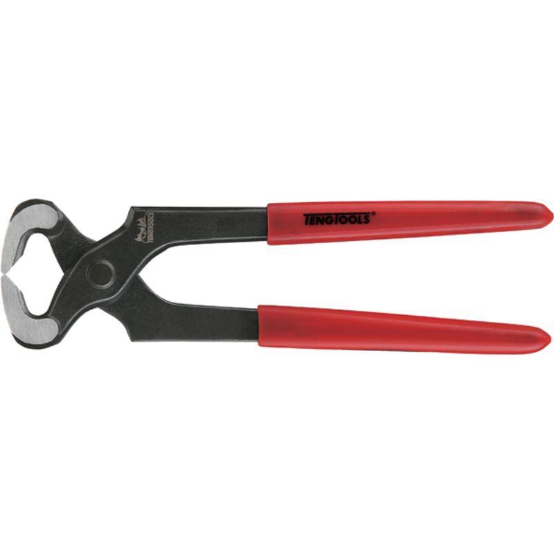 Teng MB 8in Carpenters Plier with rubber-dipped handles and 85° cutting angle, cuts steel wire up to 1.8mm.