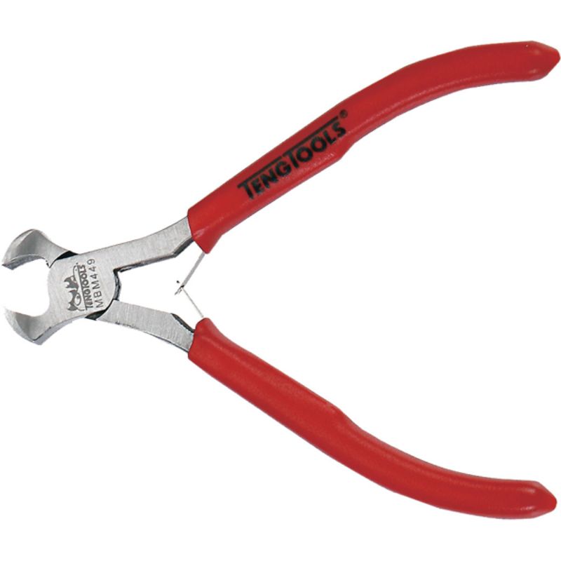 Compact 4-1/2in mini end cutting plier, perfect for precise cutting of wire, nails, and small metal components.