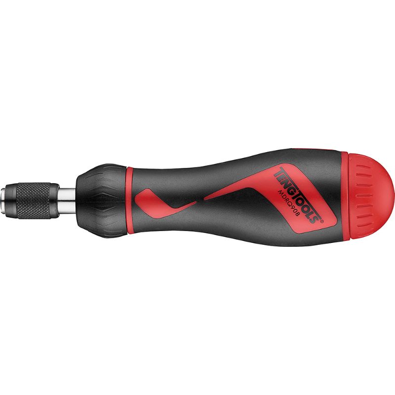 Teng MDR Ratcheting Quick Chuck Bits Driver Set with 25mm bits and ergonomic handle for easy fastening and bit changes.