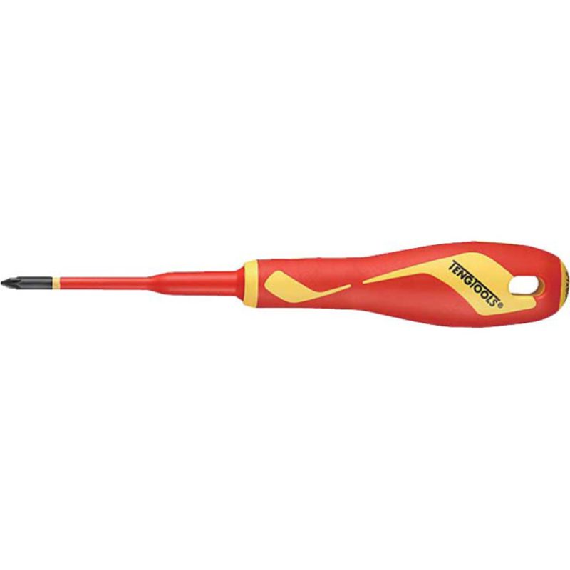 Teng MD 1000V VDE screwdriver with reduced blade diameter, insulated for safe electrical work, ergonomic grip, and durable steel.