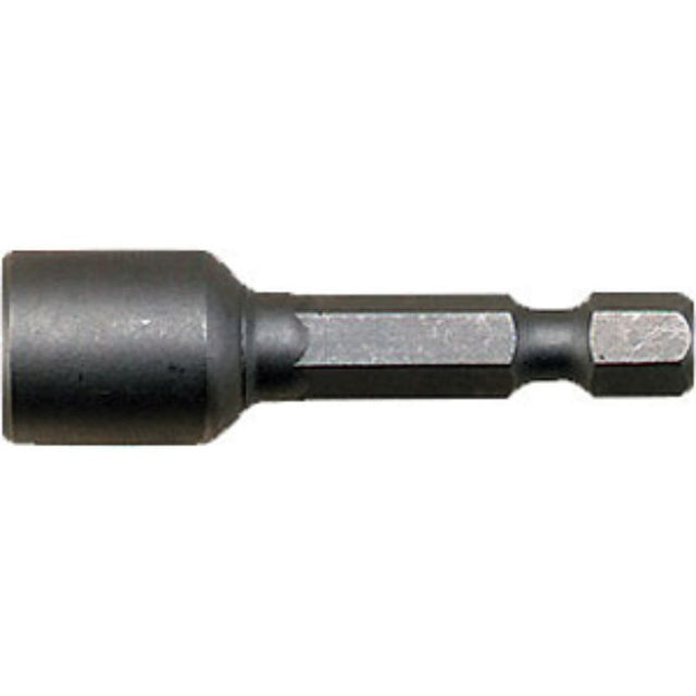 Magnetic 6mm nut setter with 1/4in hex drive, 45mm length for precise screw insertion in tight spaces.