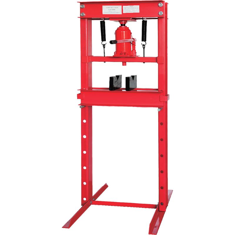 ProEquip 30T Hydraulic H-Frame Shop Press with 30-ton capacity, adjustable height, and robust steel construction for heavy-duty use.