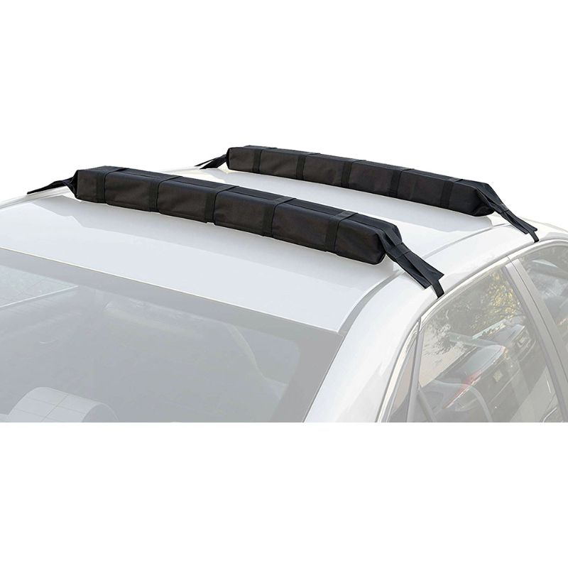 ProMarine Car Roof Rack Pads securely transport surfboards, kayaks, and snowboards with durable, weatherproof design and straps.