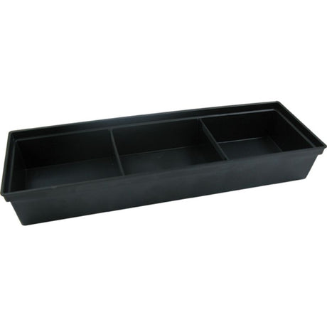 Teng Plastic Parts Tray set of 8, 278mm x 87mm x 42mm, features dividers for organizing small parts like nuts and bolts.