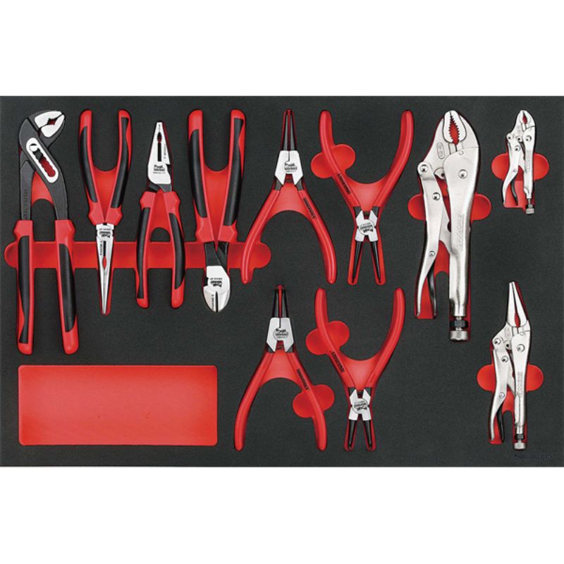 Teng 11pc MB General Plier Set in EVA tray, featuring versatile pliers for professionals and DIY projects, perfect for organized tool storage.
