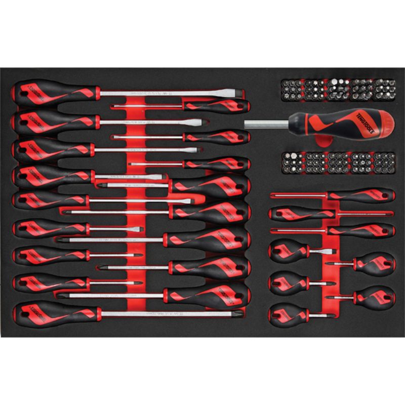 Comprehensive 122pc Teng MD Screwdriver & Bits Set in EVA tray for DIY and professional use, organized and versatile.