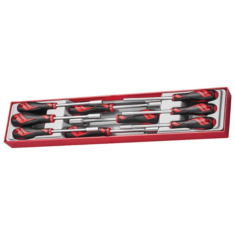 Teng 9pc Nut Driver Set in TTX Tray, featuring durable drivers from 5mm to 13mm for DIY and professional use.